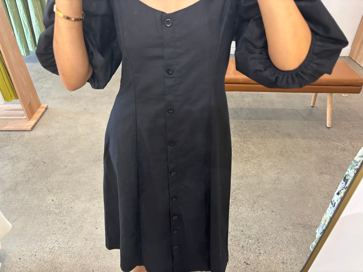 Classic Collection Black Bella Midi Dress
