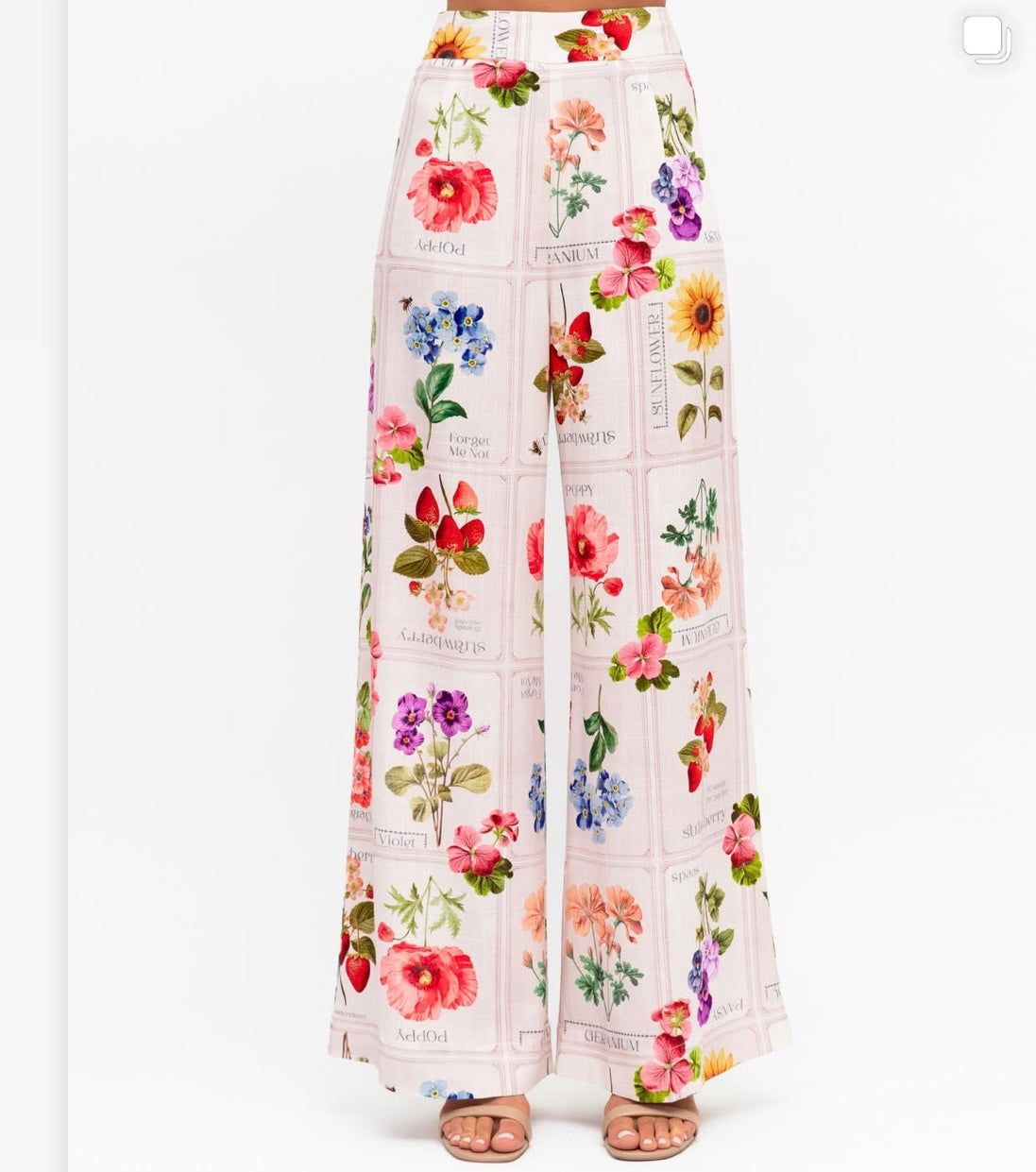 The Floral Wide-Leg Pants