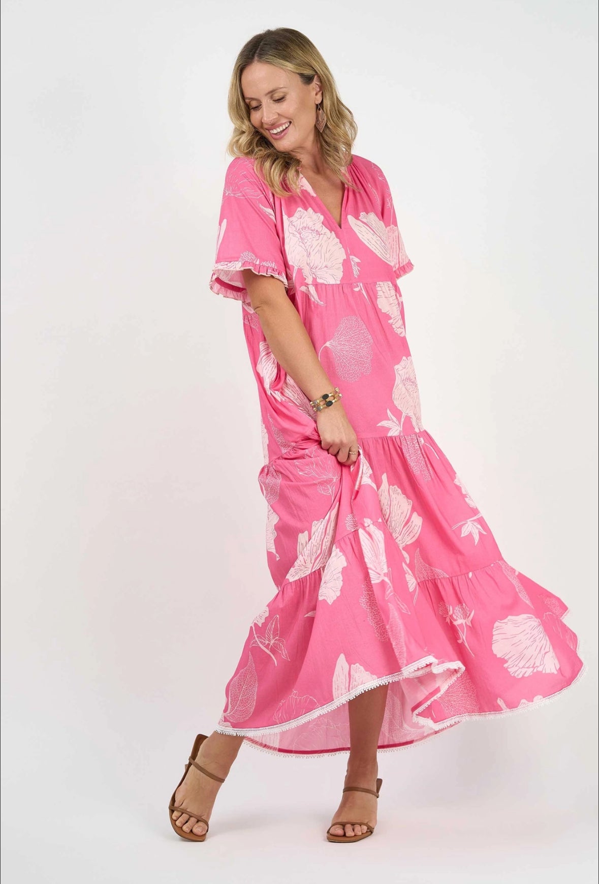 Amisha Short Sleeve Maxi Petal