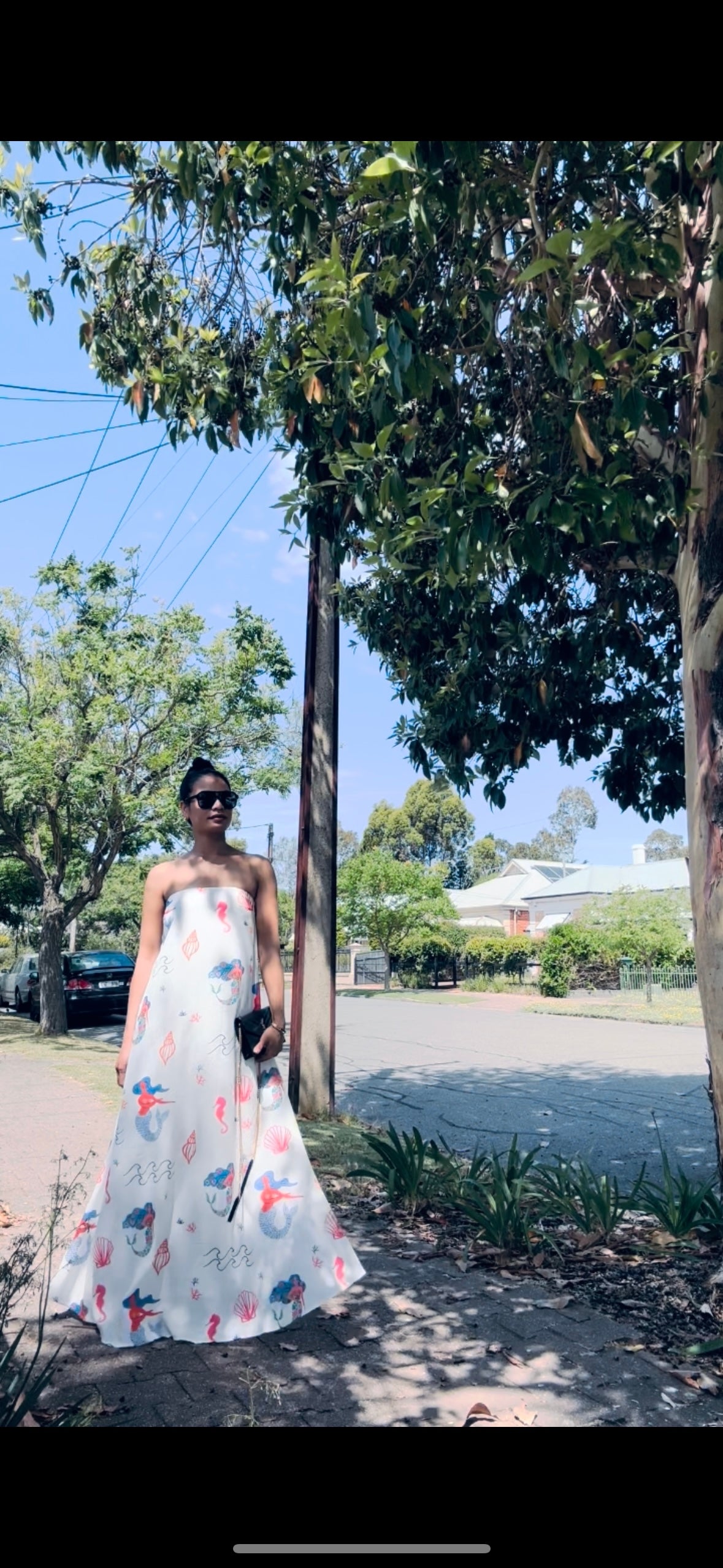 Magic Tricks Strapless Maxi Dress