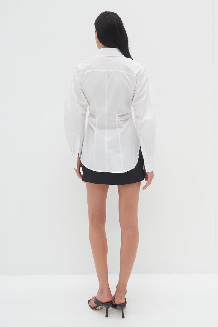 Luciana Shirt Top - White