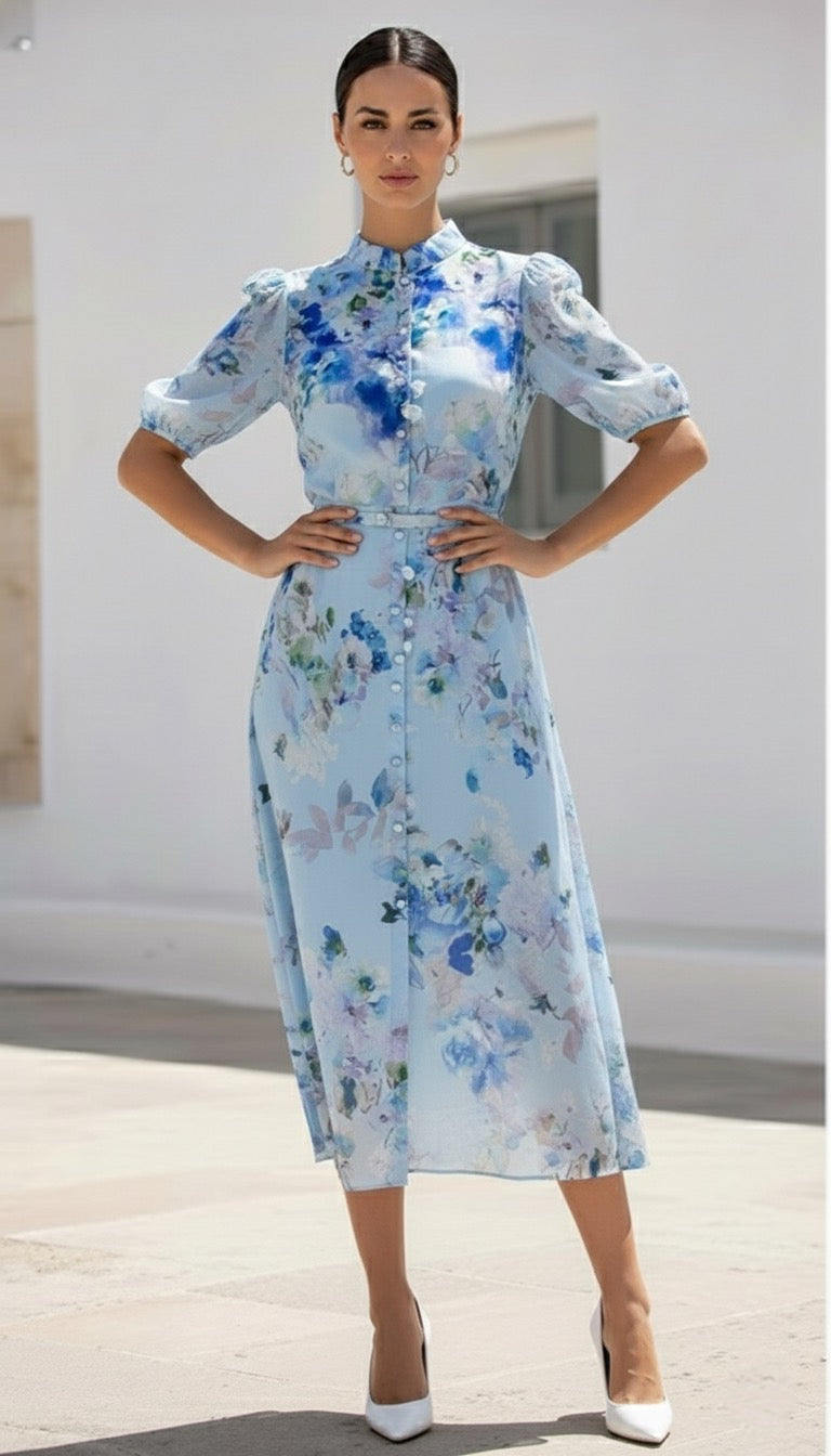 GRACE DRESS | BLUE