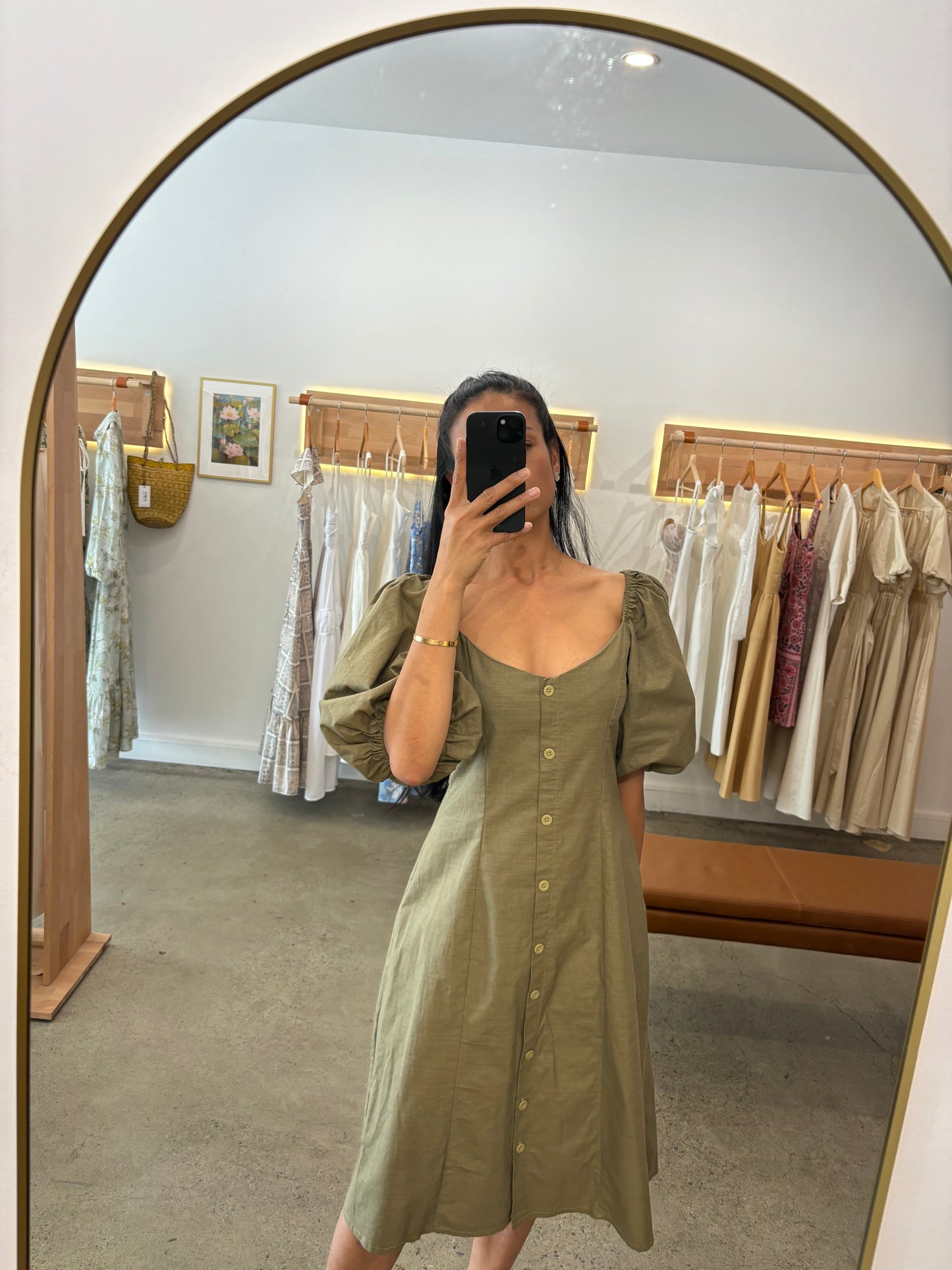 Classic Collection Sage Green Bella Midi Dress