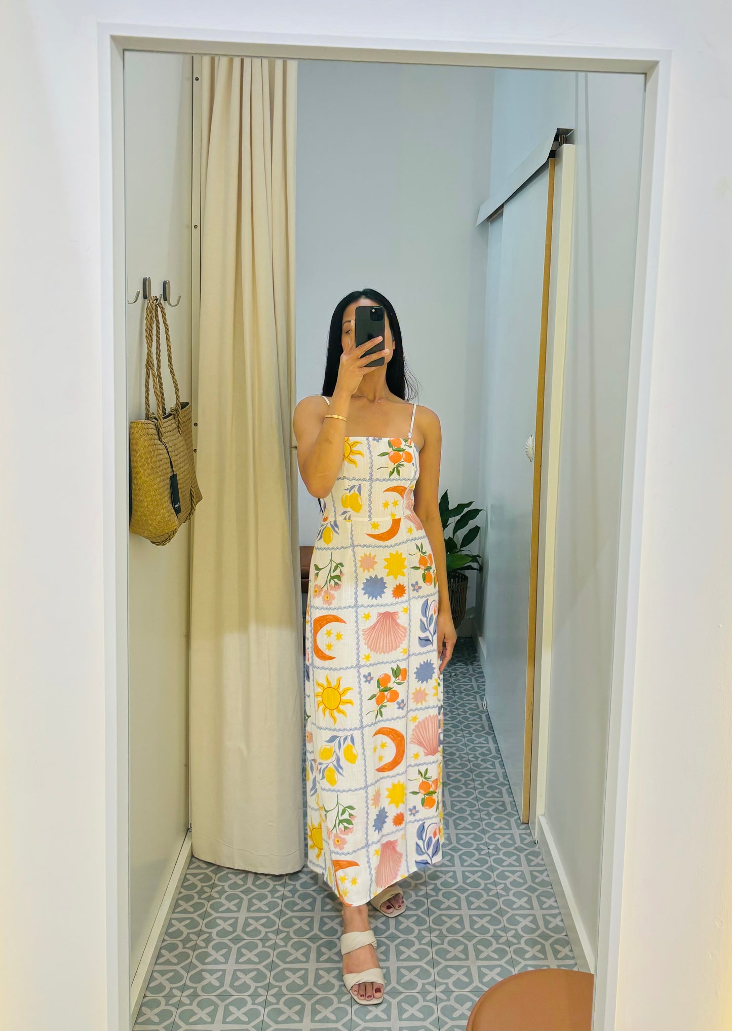 PRINT COSTA-MAXI DRESS