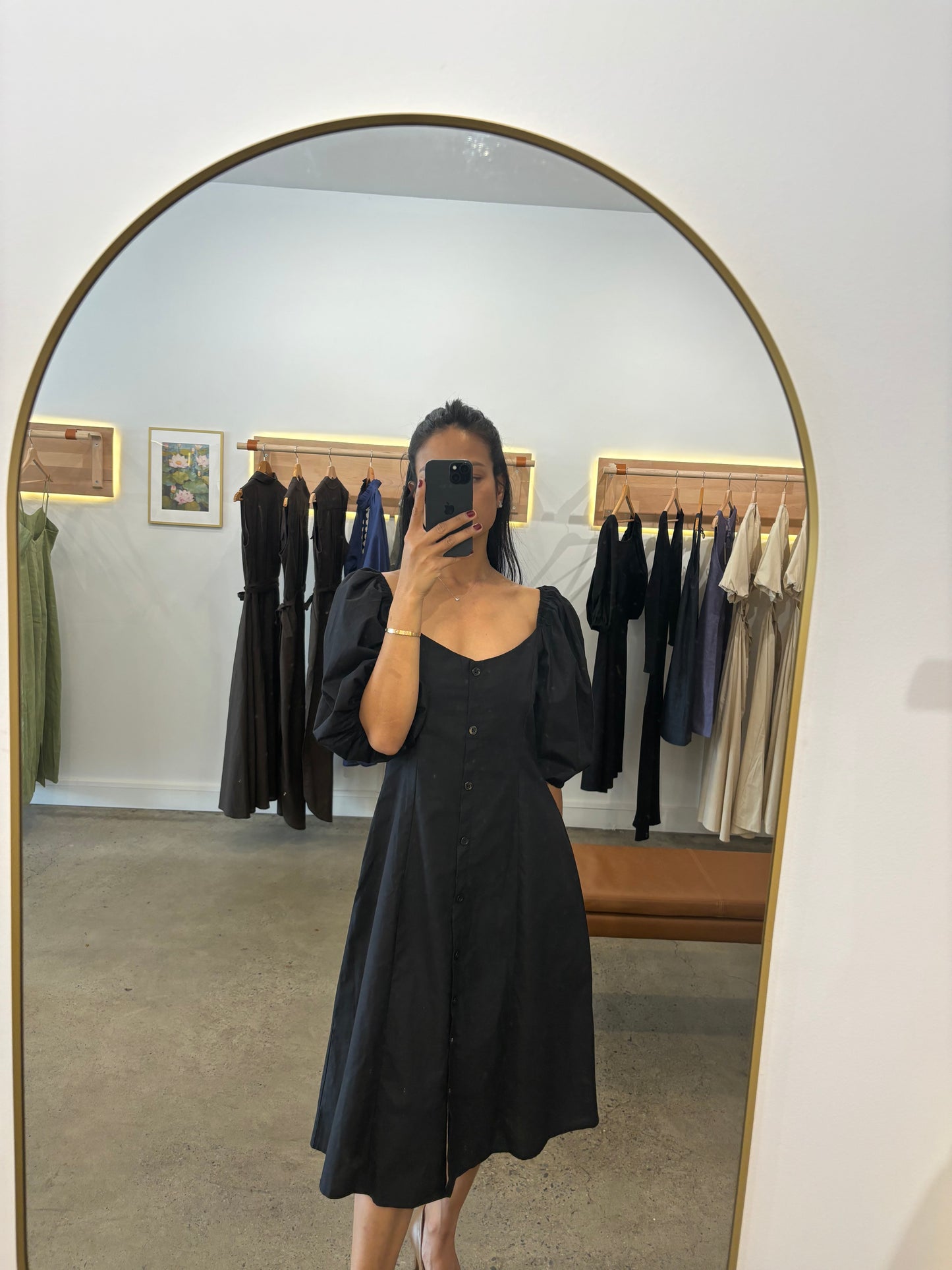 Classic Collection Black Bella Midi Dress