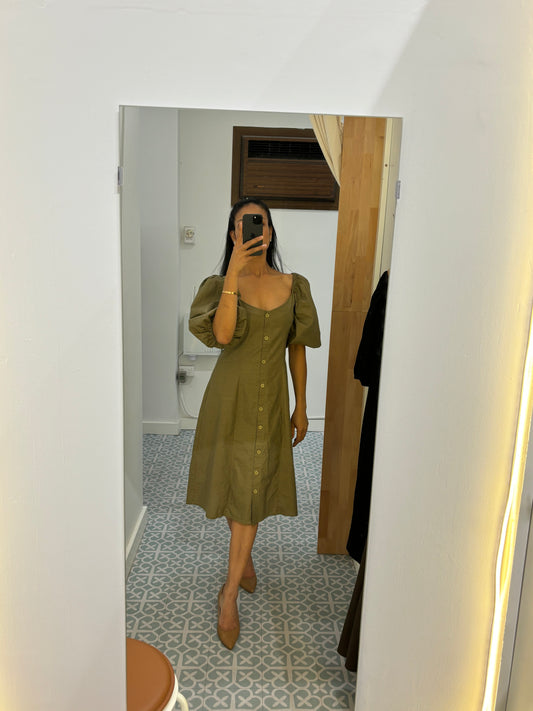 Classic Collection Sage Green Bella Midi Dress