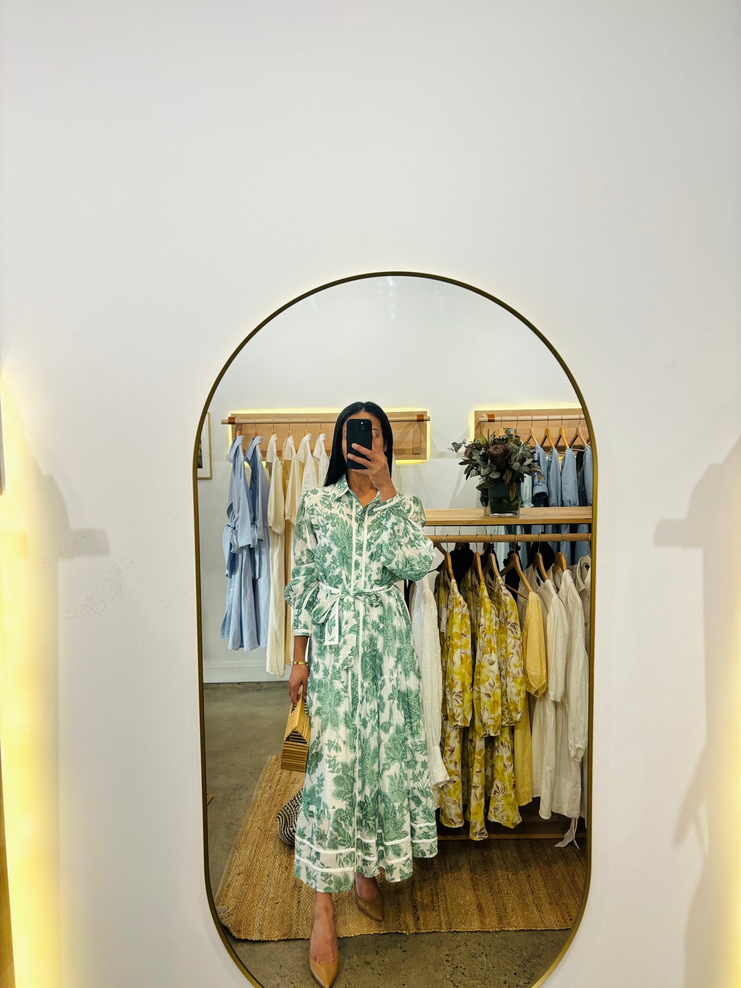 THE VELARI  DRESS - GREEN