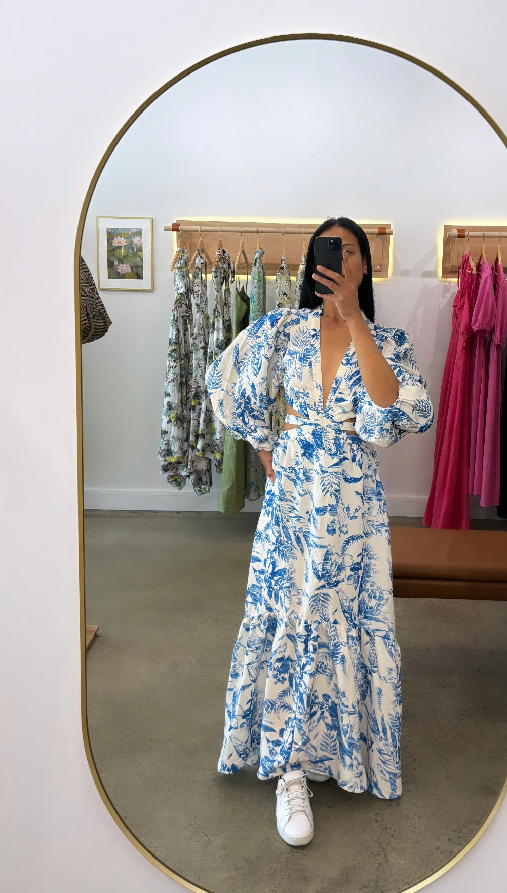 VIEJA SCARF DRESS - BLUE HAVANA