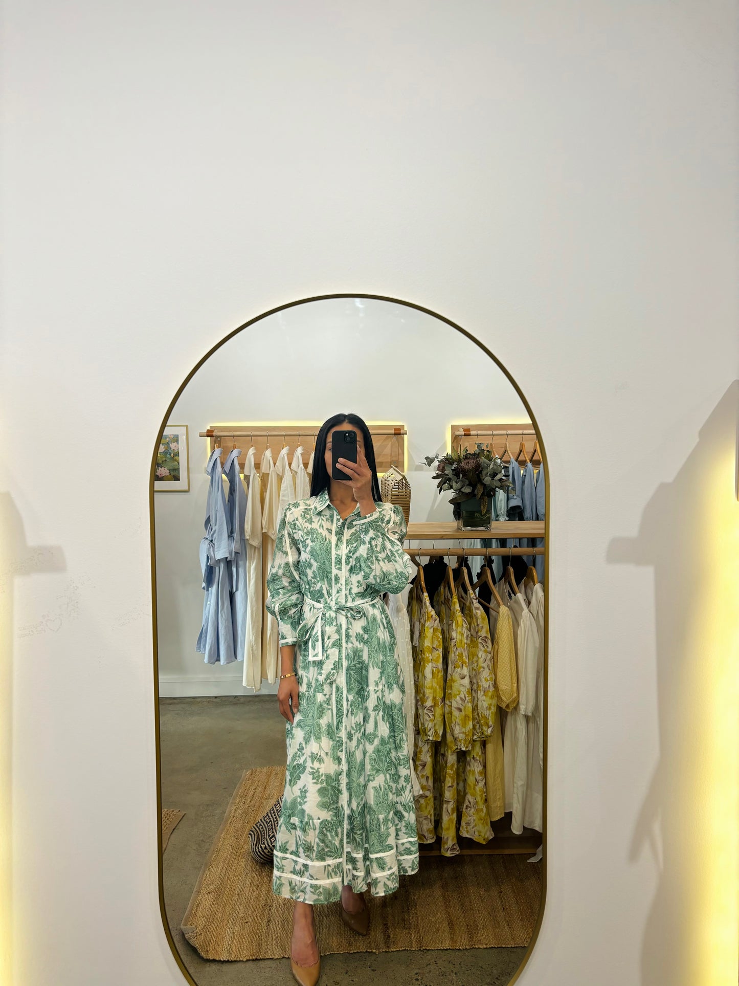 THE VELARI  DRESS - GREEN