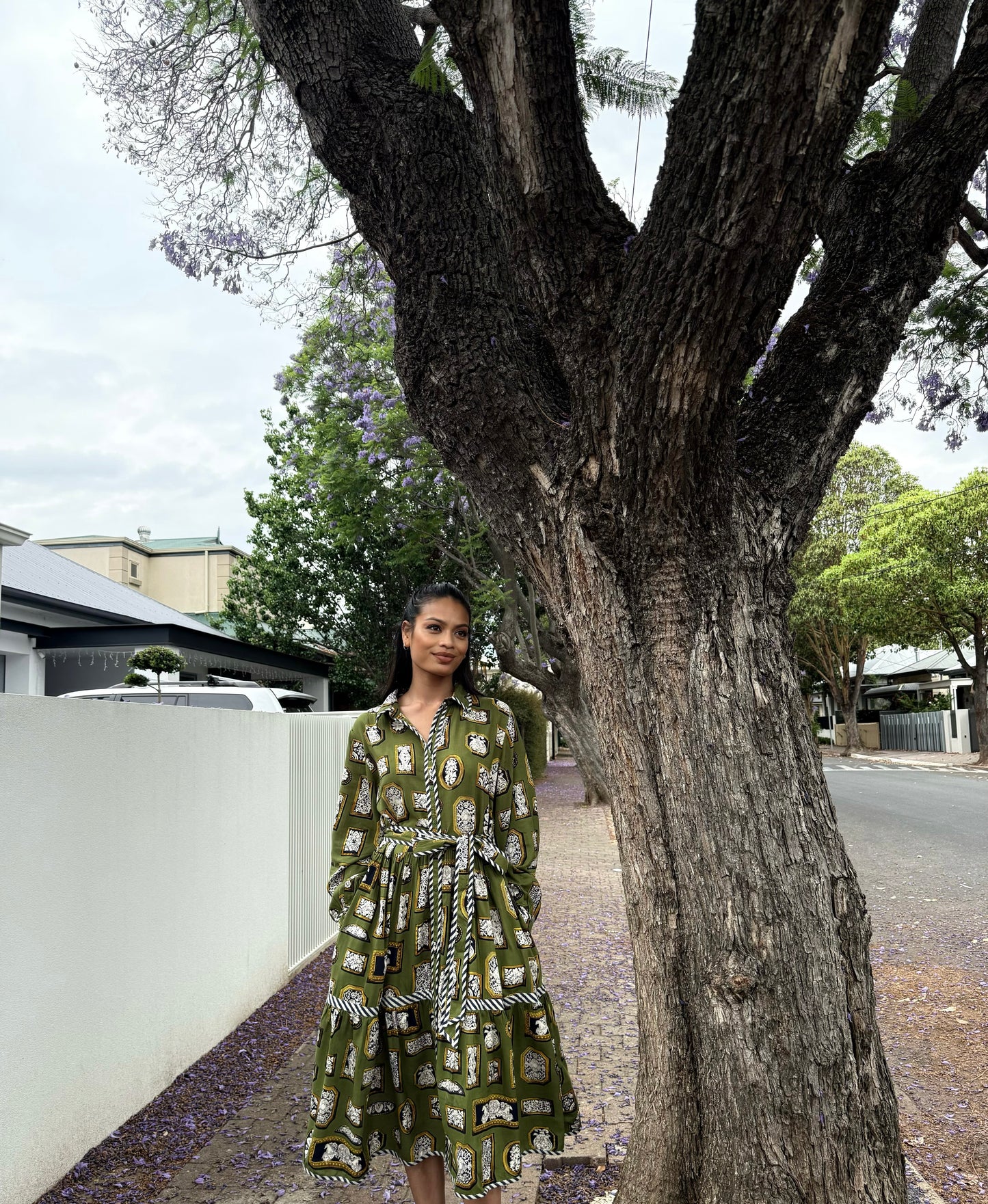 Button Down Dress in Venezia