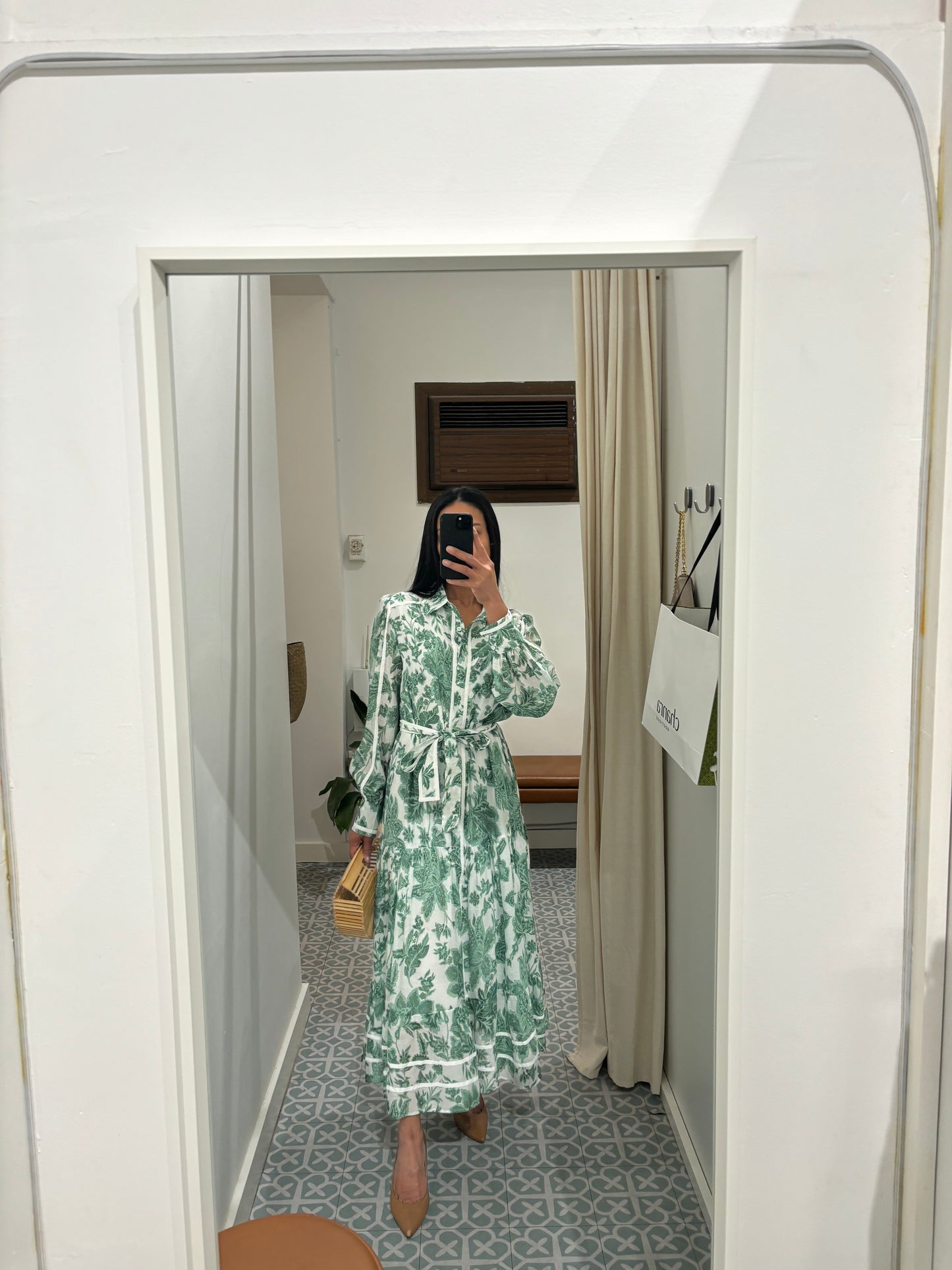 THE VELARI  DRESS - GREEN