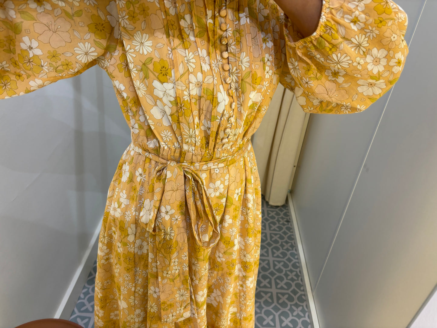 IZA MAXI SHIRT DRESS - DITSY FLORAL