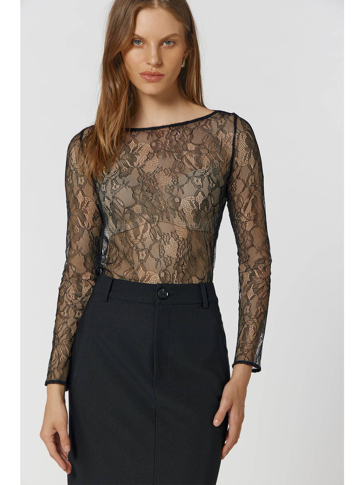 Lace Top Black