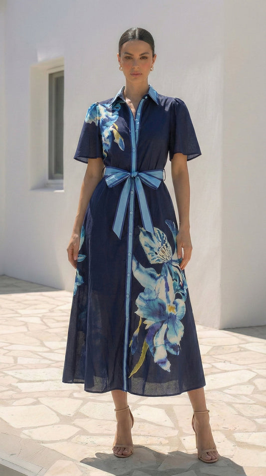 KATHERINE DRESS | NAVY
