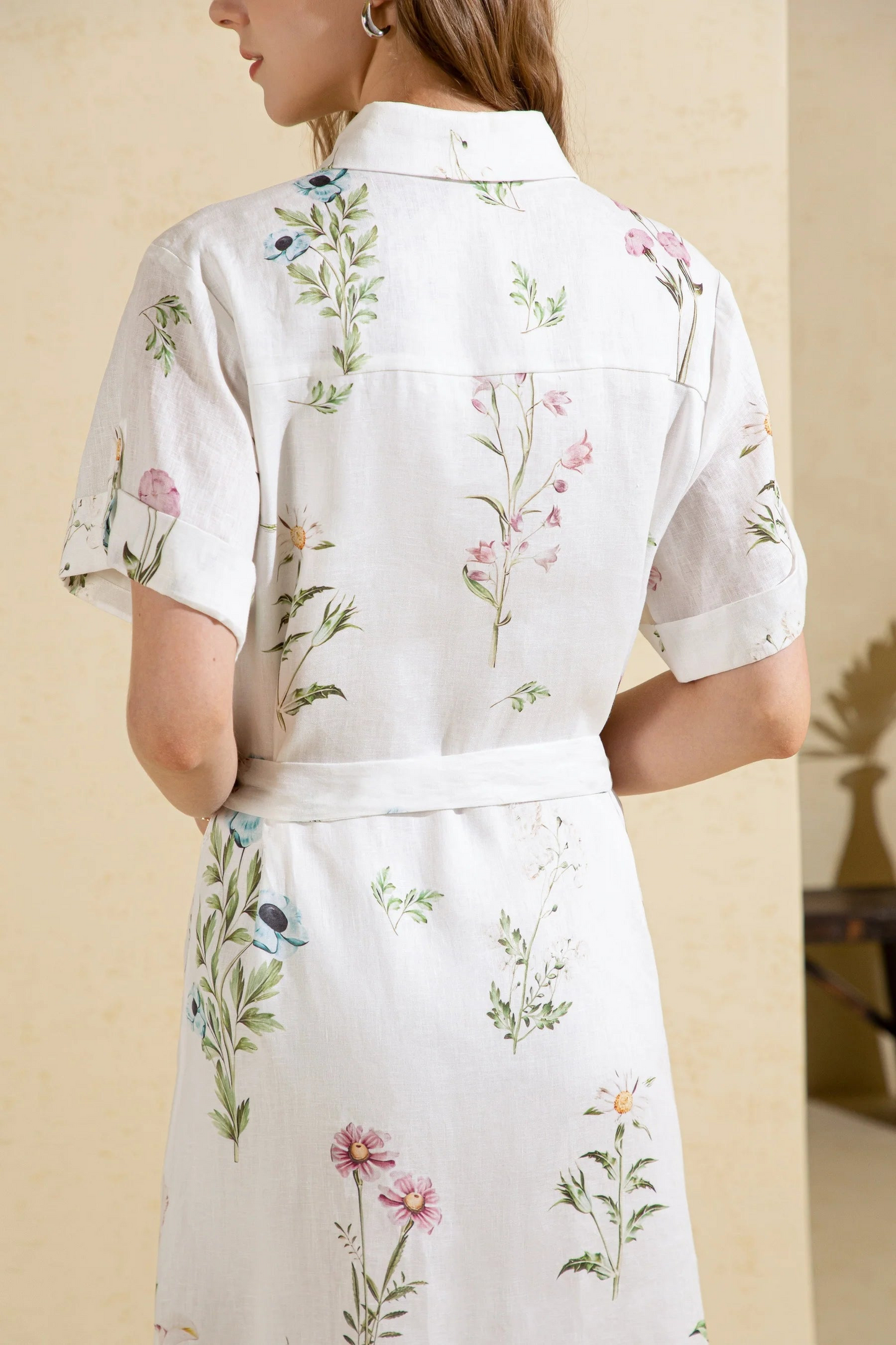 GDS MISSIKA PRINTED LINEN LONG DRESS | PRINT
