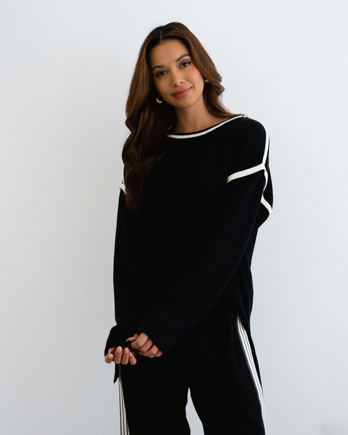 CONTRAST KNIT JUMPER& LEX KNIT PANT
