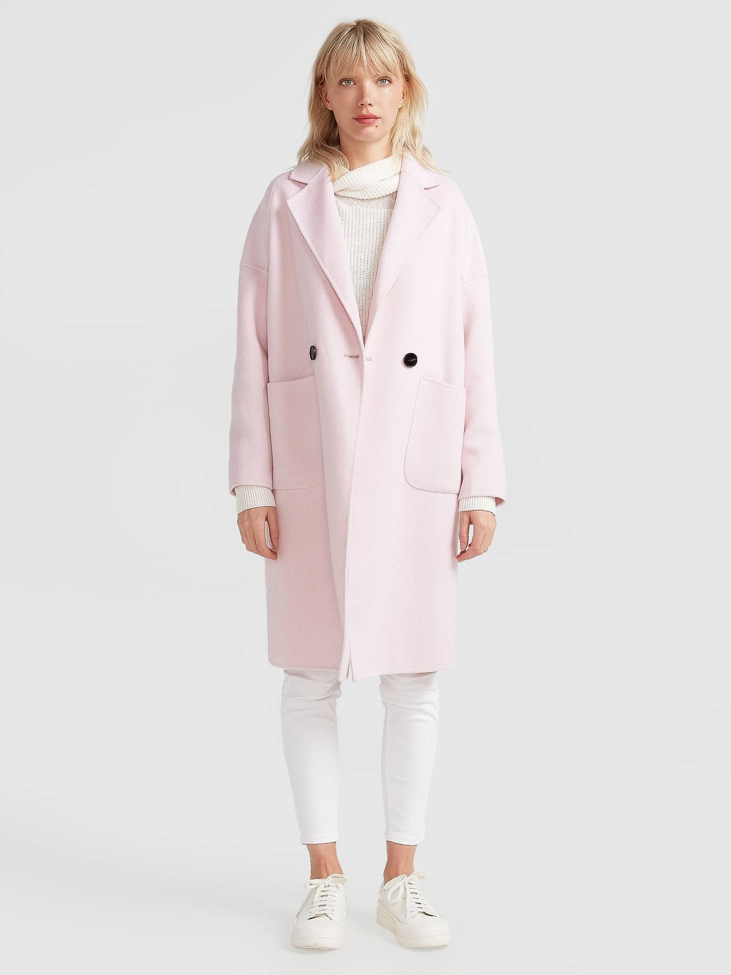 Publisher Double-Breasted Wool Blend Coat