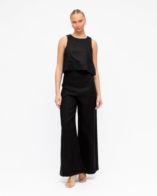 WIDE LEG CO-CROP PANTS
∙