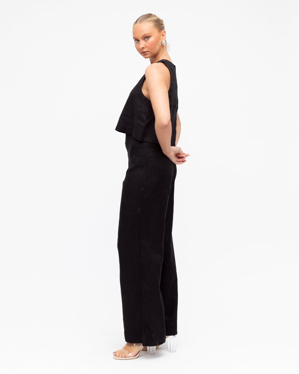 WIDE LEG CO-CROP PANTS
∙