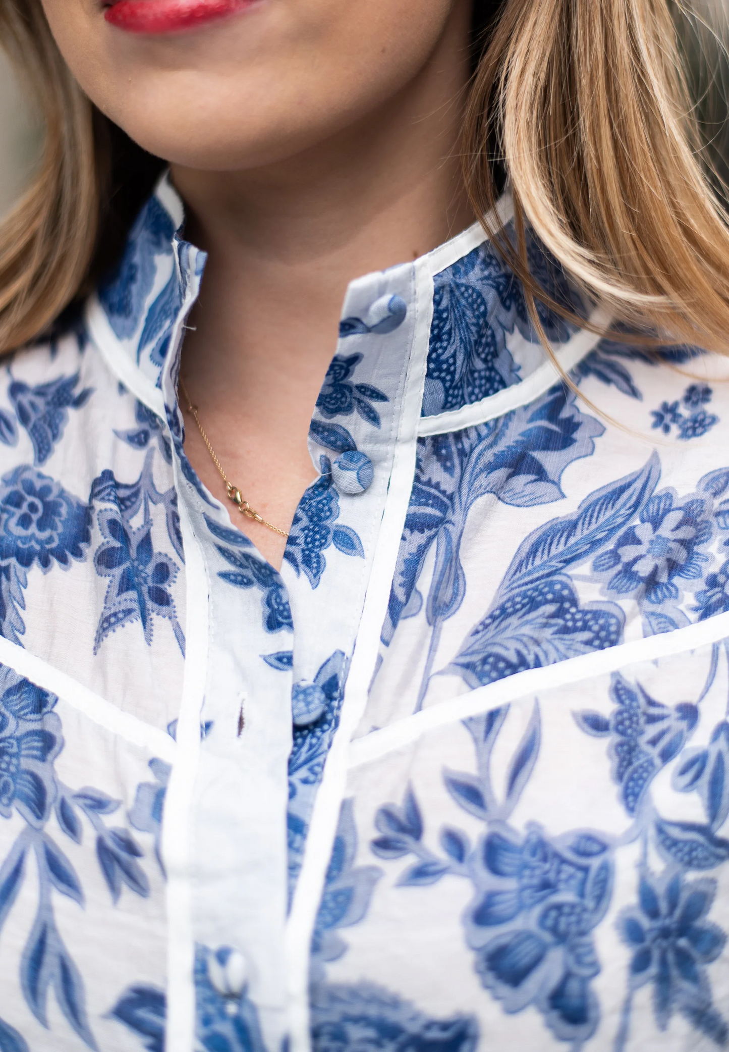 CAMILLE BLOUSE | BLUE