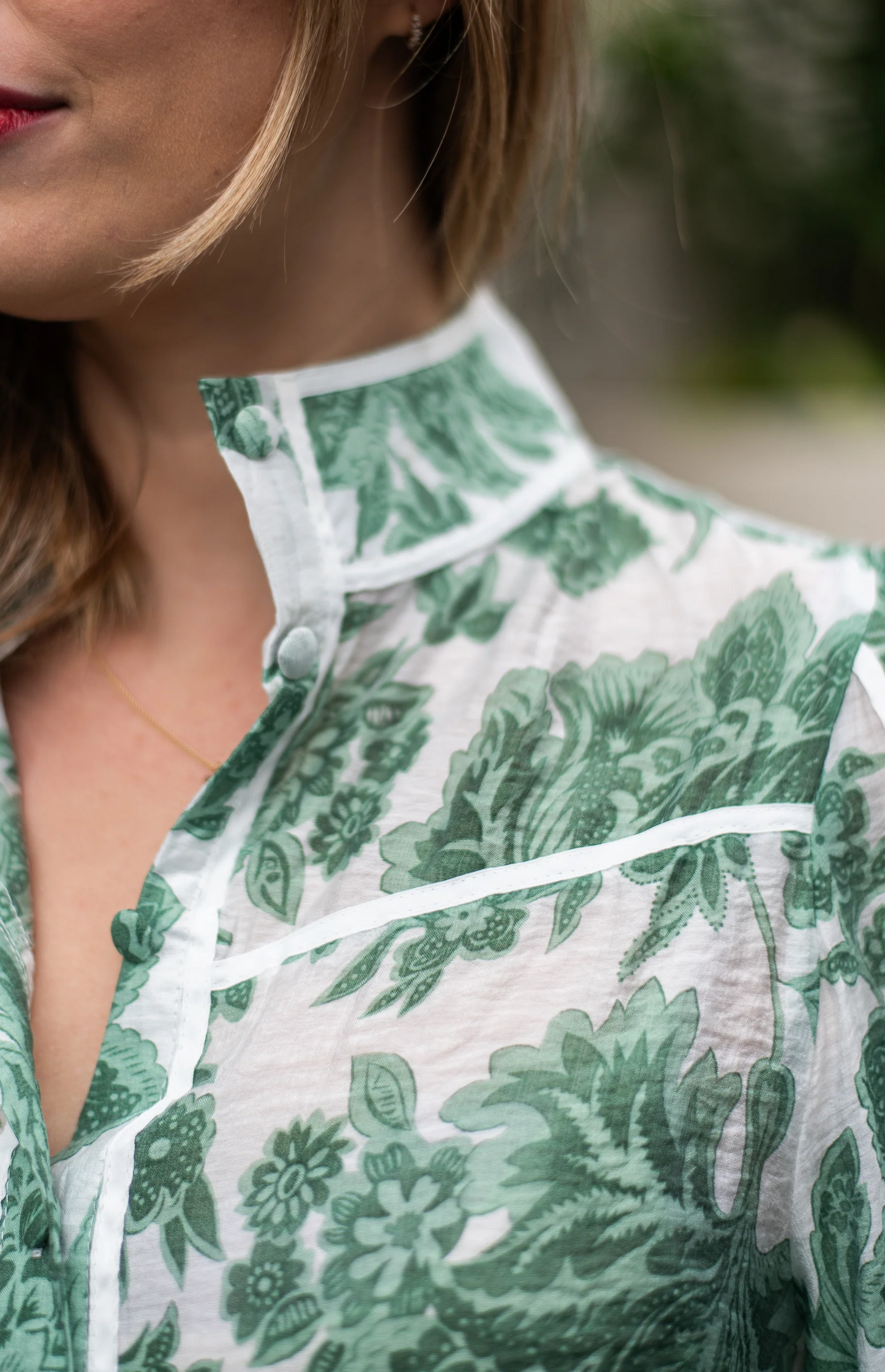 CAMILLE BLOUSE | GREEN