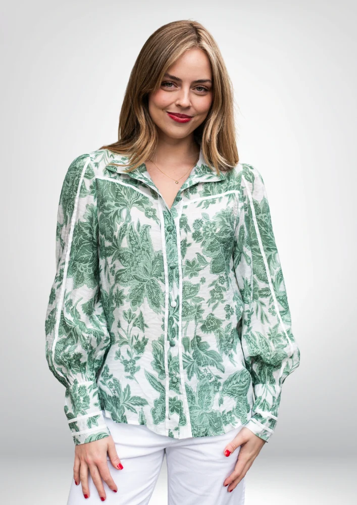 CAMILLE BLOUSE | GREEN