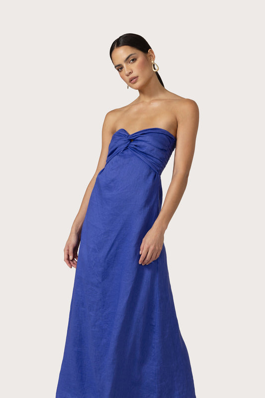 Melody Linen Maxi Dress in Nordic