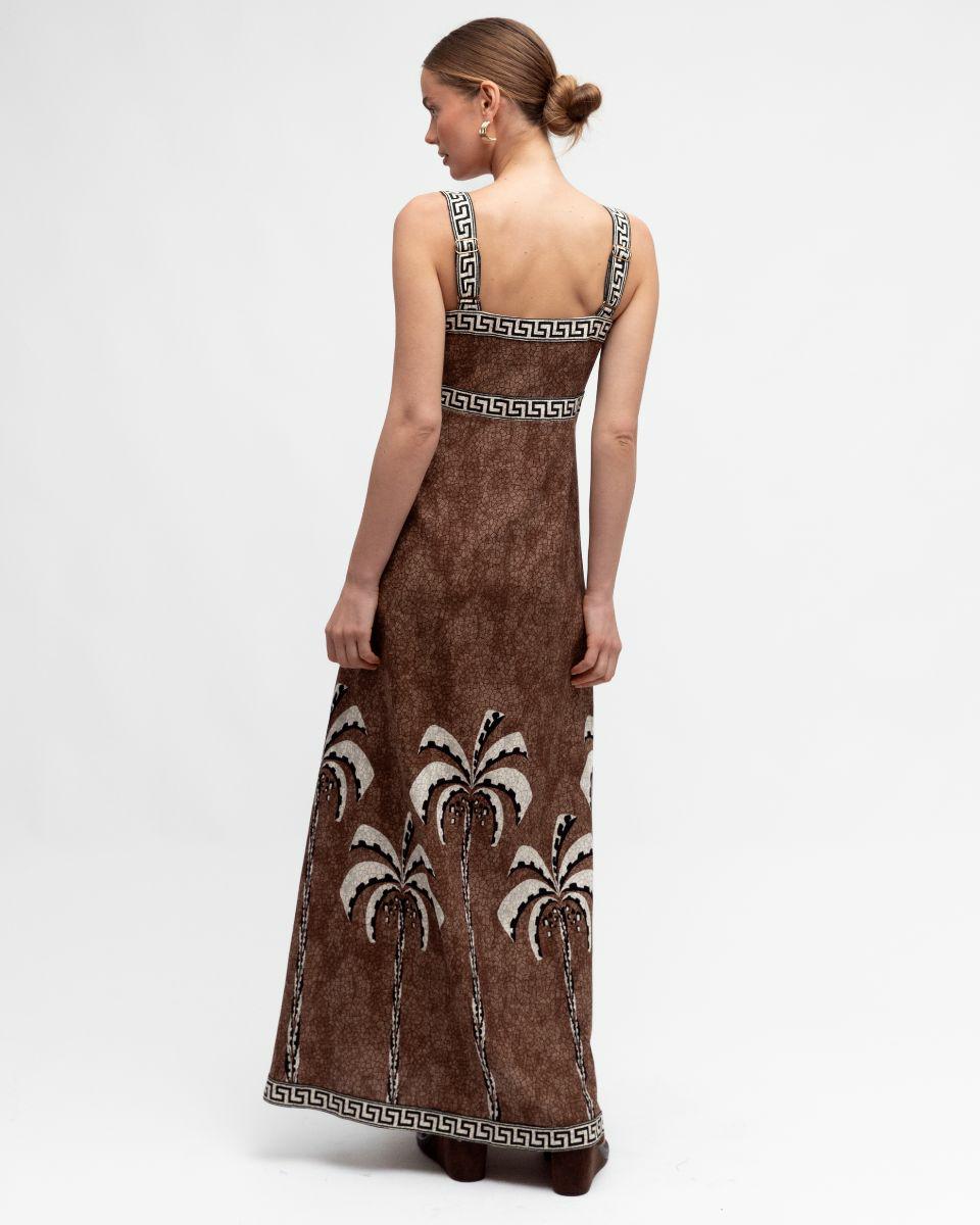 Tropical Mosiac Maxi | colour: BROWN