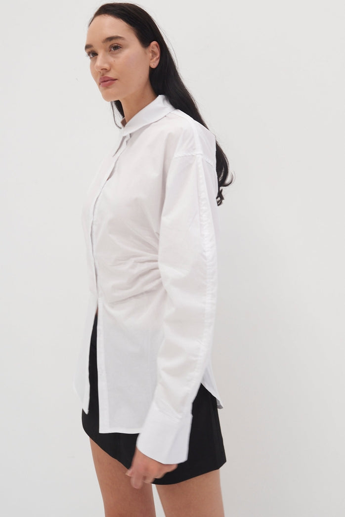 Luciana Shirt Top - White