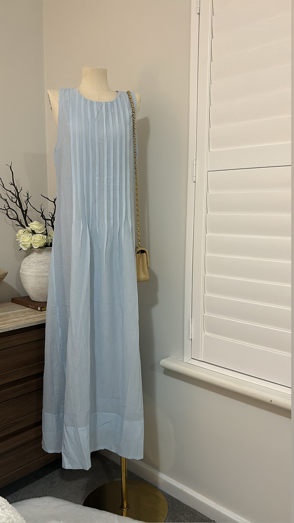 A-LINE PINTUCK DRESS