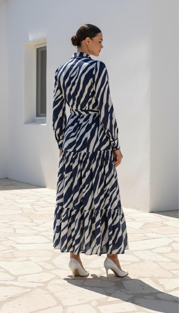 MORGAN LONG DRESS | NAVY