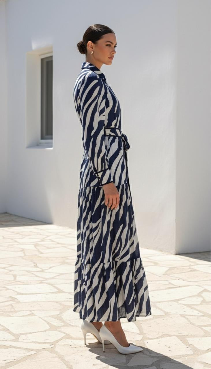 MORGAN LONG DRESS | NAVY