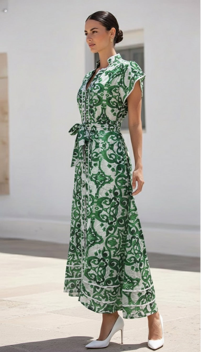 ESTELLE DRESS | GREEN