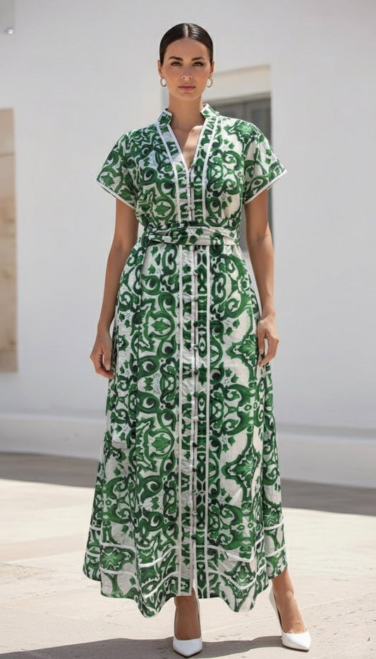 ESTELLE DRESS | GREEN