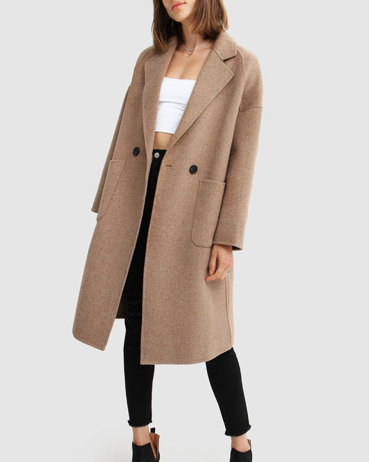 Publisher Double-Breasted Wool Blend Coat