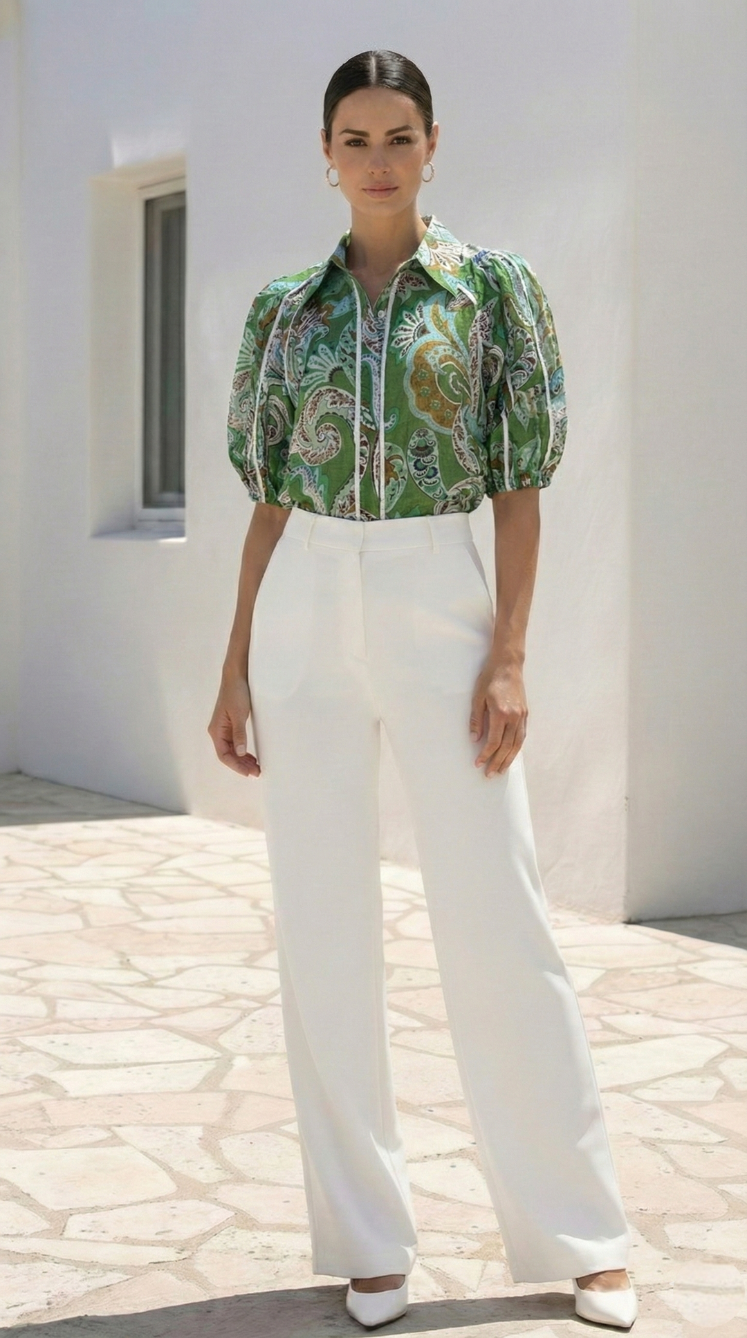 SADIE BLOUSE | GREEN