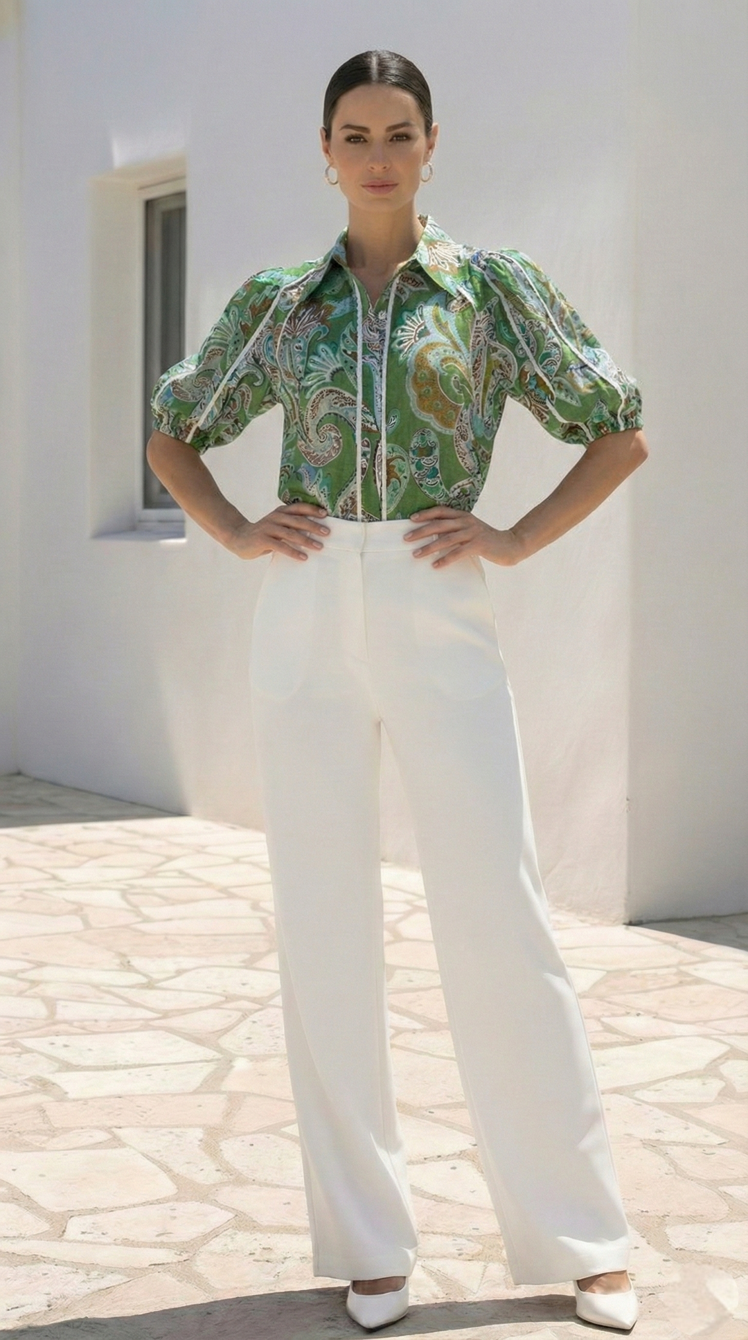 SADIE BLOUSE | GREEN